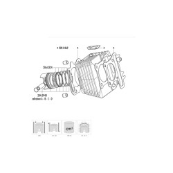 Kit de cilindro POLINI aluminio Ø49mm 2