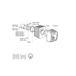 Kit de cilindro completo POLINI Racing hierro Ø43mm (bulón Ø12mm) 2