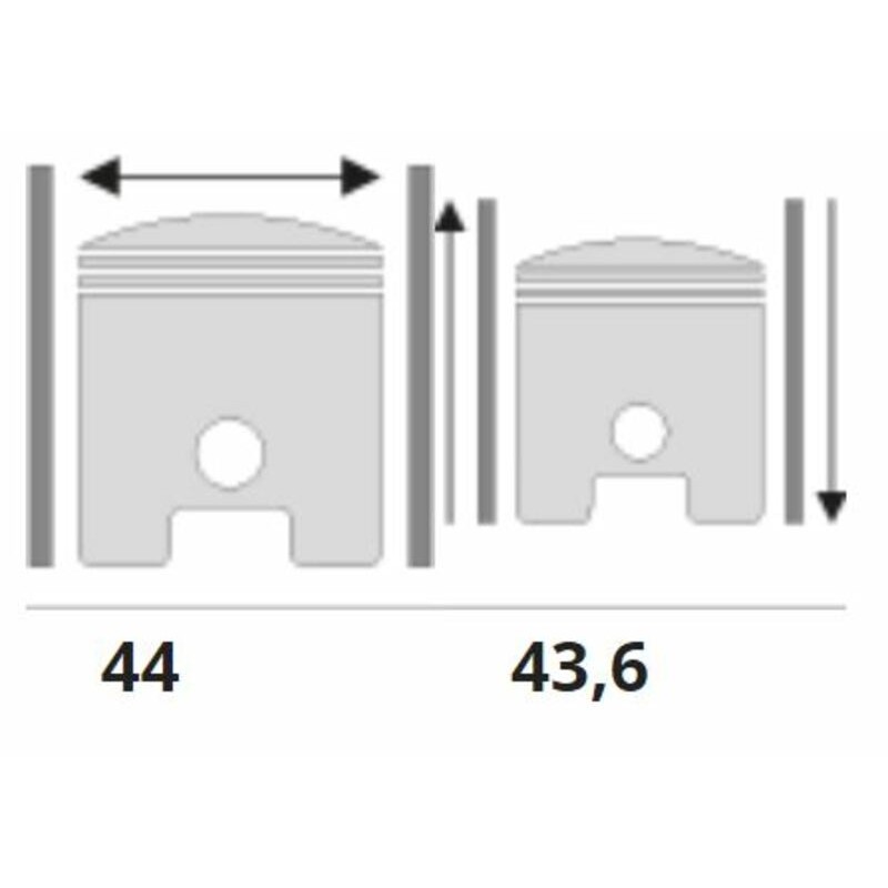 Kit grupo térmico Polini Yamaha Aerox 50 4T