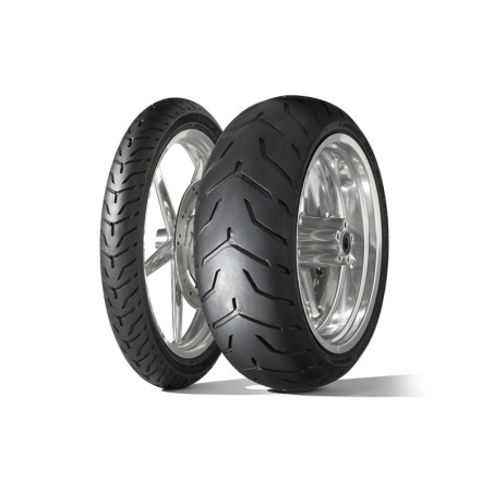 Neumático DUNLOP D408 F WWW (HARLEY-D) Banda blanca ancha 130/90 B 16 M/C 67H TL