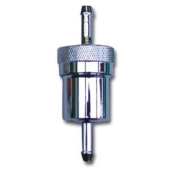 Filtro de gasolina BIHR redondo alu anodizado desmontable L75mm