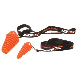 RFX Race Tapa de silenciador de 4 tiempos con cordón - naranja