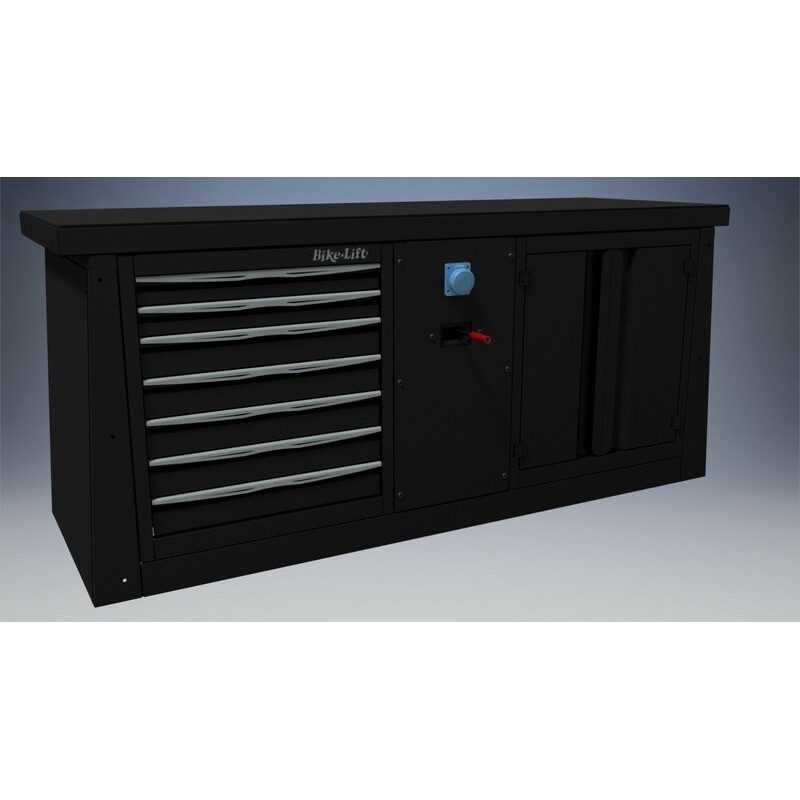 MUEBLE 2M 7 CAJONES/AIRE-ELECTRICIDAD/ARMARIO BIKE LIFT - MF-BL2000+M1+M8+M10