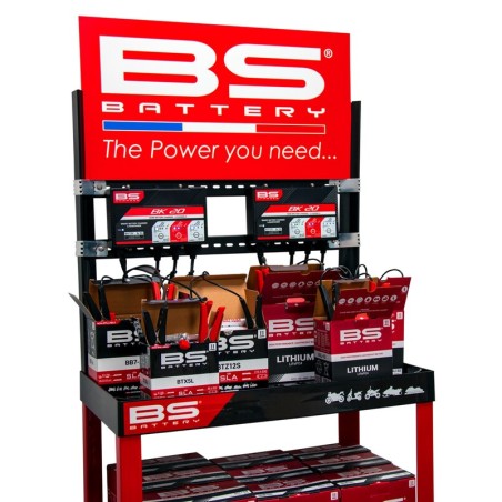 Estación de carga BS BATTERY - Expositor + Soporte (Cargador no incluido)