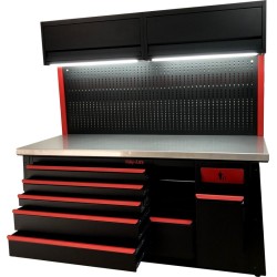 Estación de trabajo bicicleta Bike-Lift 2000mm Encimera inox - MF-BL BIKE2000