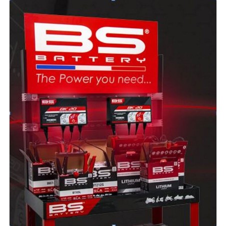 Estación de carga BS BATTERY - Expositor + Soporte (Cargador no incluido)