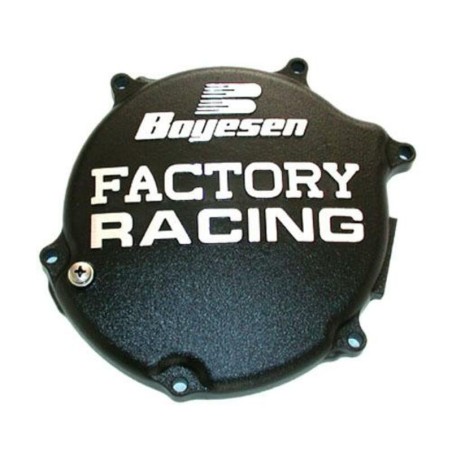 Tapa de embrague BOYESEN Factory Racing Negra Kawasaki KX125