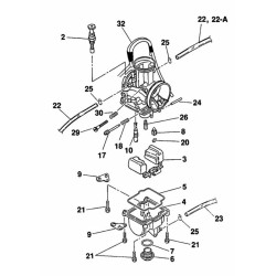 Carburador KEIHIN PWK38 QUAD KEA170/ KEP55/ 48-DDJ 2