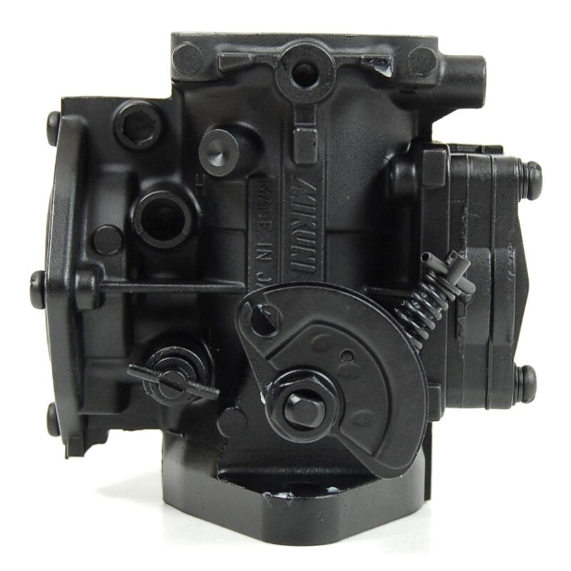 Carburador Mikuni SBN44 sin mariposa de starter + eje largo