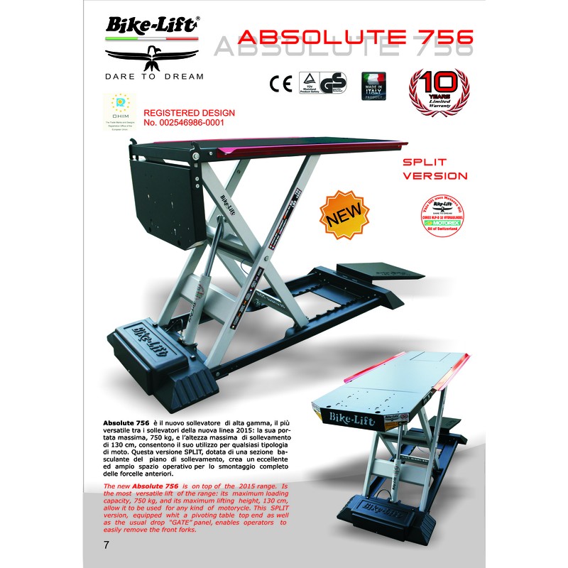 Elevador de taller Bike-Lift Absolute 756 Split - AS756-003