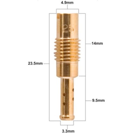 Chiclé de baja Prox 37.5 para Keihin N424-26 SERIES