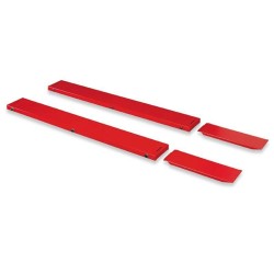 Extensiones laterales rojas estándar BIKE LIFT 210x30cm para MAX 504 - SW-516