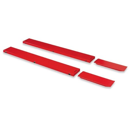 Extensiones laterales rojas estándar BIKE LIFT 210x30cm para MAX 504 - SW-516