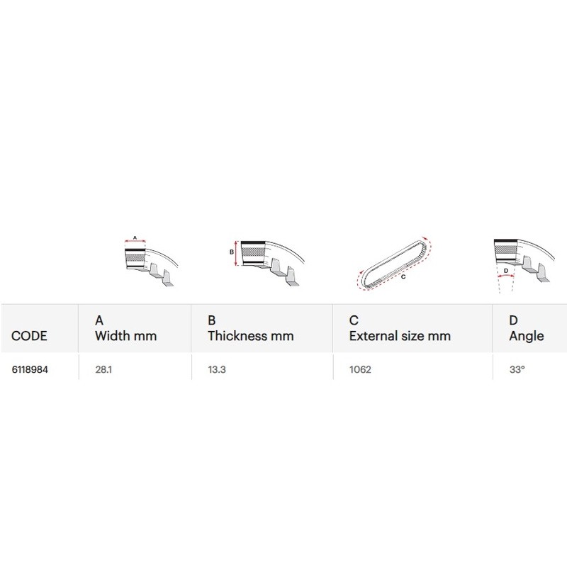 Correa de transmision racing MALOSSI X K