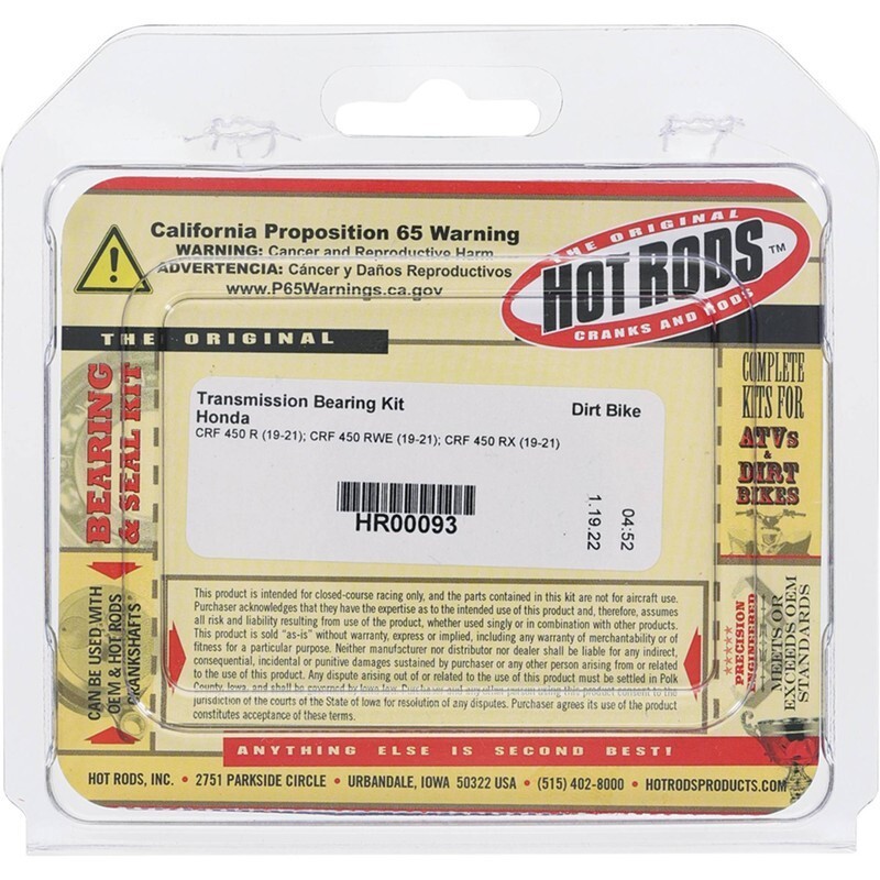 Kit de rodamientos caja de cambios HOT RODS - Honda CRF 450 R / RWE / RX