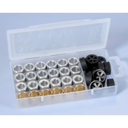 Caja de rodillos POLINI 19x15,5mm 4,5-5-5,5-6gr - 24 piezas