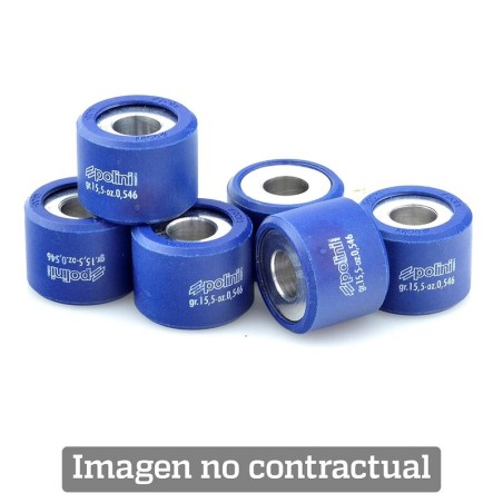 Rodillos de variador POLINI 23x18mm 13,7gr