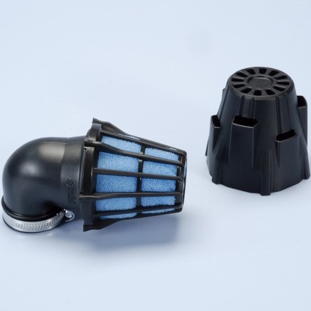 Filtro de potencia (air box) Polini, de plástico, curva 90', Ø32 (203.0093)