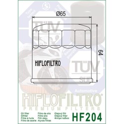 Filtro de aceite HIFLOFILTRO cromo - HF204C 2