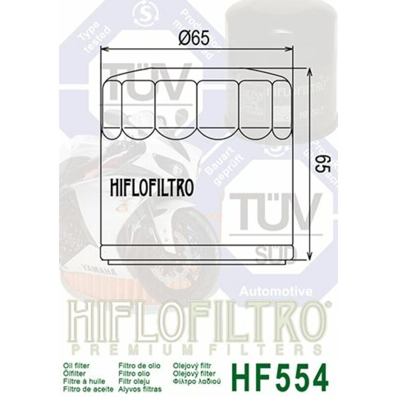 Filtro de aceite HIFLOFILTRO - HF554