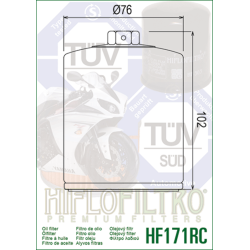 Filtro de aceite HIFLOFILTRO Performance chrome - HF171CRC 2
