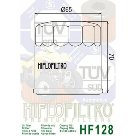 Filtro de aceite HIFLOFILTRO - HF128