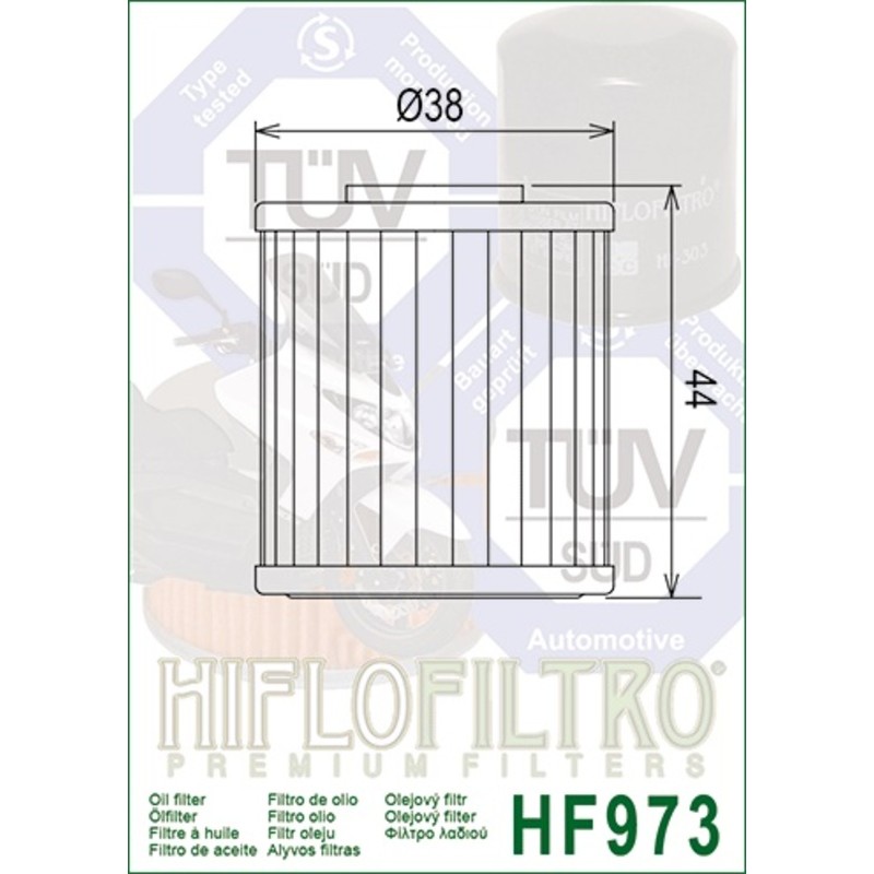 Filtro de aceite HIFLOFILTRO - HF973