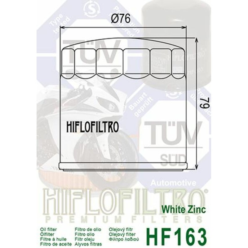 Filtro de aceite HIFLOFILTRO - HF163