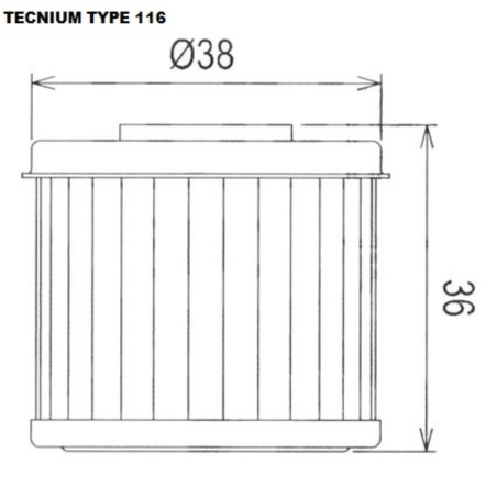 Filtro de aceite TECNIUM - 791802