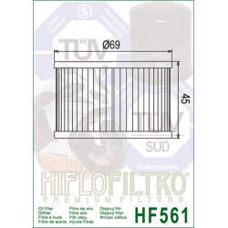 Filtro de aceite HIFLOFILTRO - HF561 2