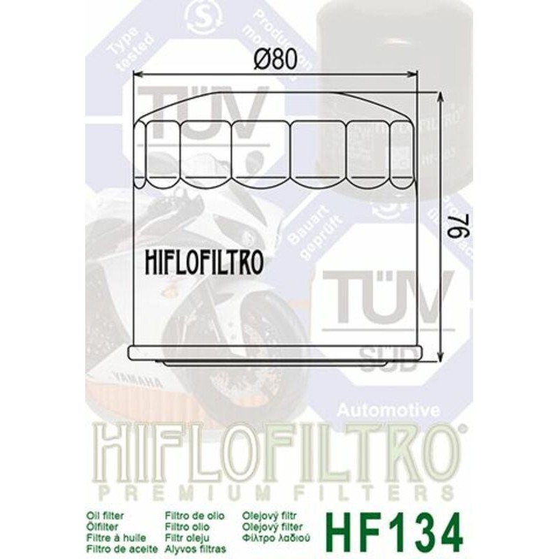 Filtro de aceite HIFLOFILTRO - HF134