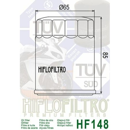 Filtro de aceite HIFLOFILTRO - HF148