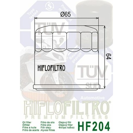 Filtro de aceite HIFLOFILTRO Racing - HF204RC