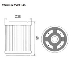 Filtro de aceite TECNIUM - 794806 2