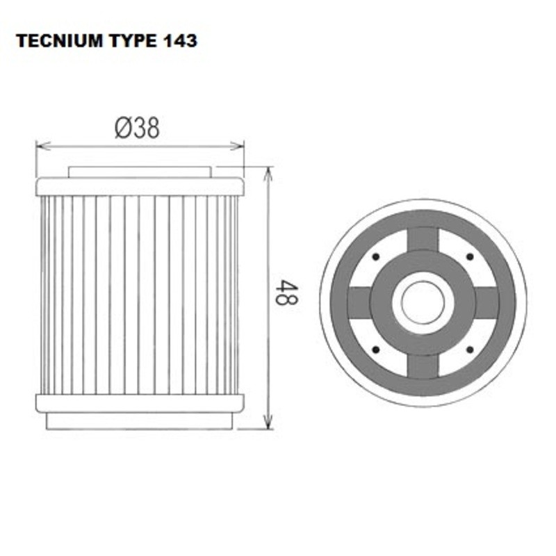 Filtro de aceite TECNIUM - 794806