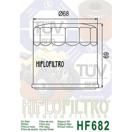 Filtro de aceite HIFLOFILTRO - HF682