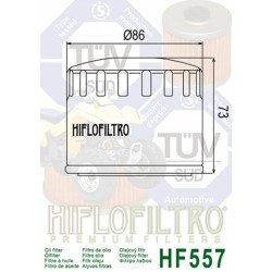 Filtro de aceite HIFLOFILTRO - HF557 2