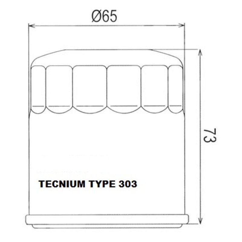 Filtro de aceite TECNIUM - 791805