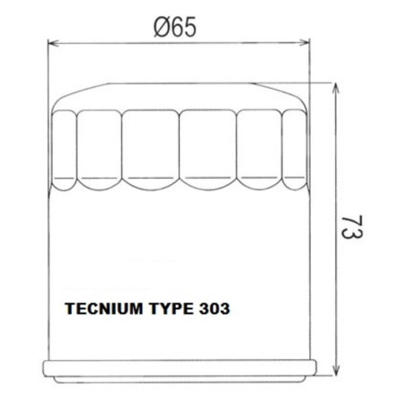 Filtro de aceite TECNIUM - 791805