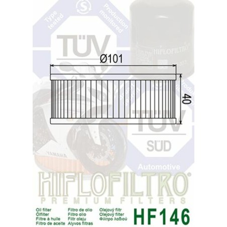 Filtro de aceite HIFLOFILTRO - HF146