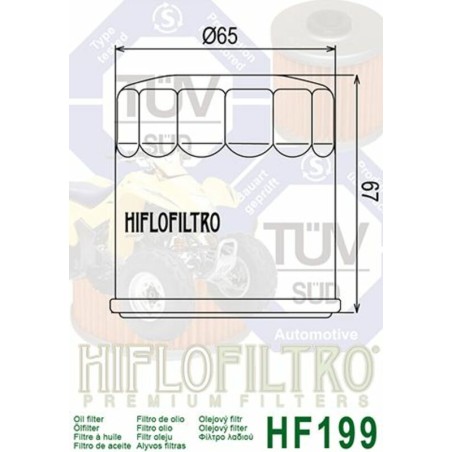 Filtro de aceite HIFLOFILTRO - HF199