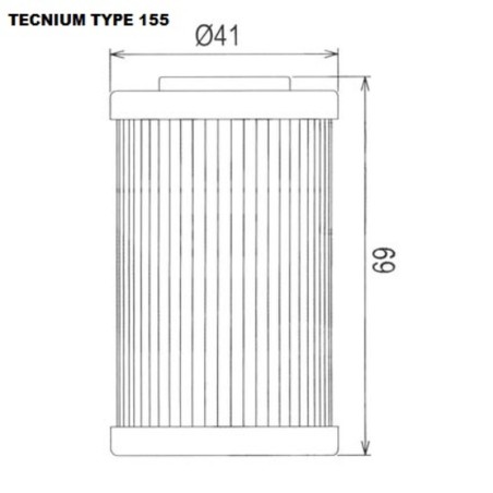Filtro de aceite TECNIUM - 795800