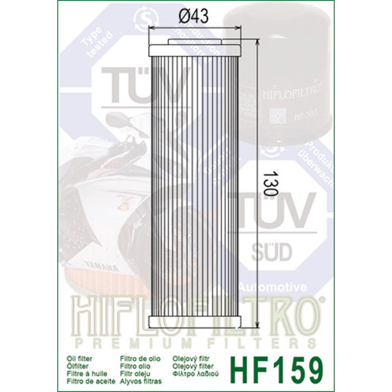 Filtro de aceite HIFLOFILTRO - HF159