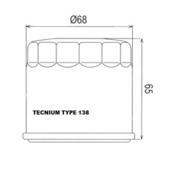 Filtro de aceite TECNIUM - 793800 2