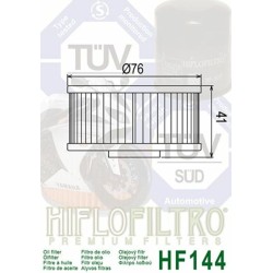 Filtro de aceite HIFLOFILTRO - HF144 2