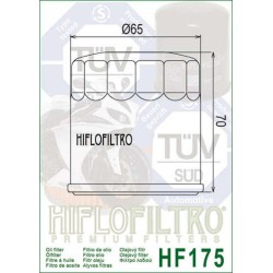 Filtro de aceite HIFLOFILTRO - HF175 2
