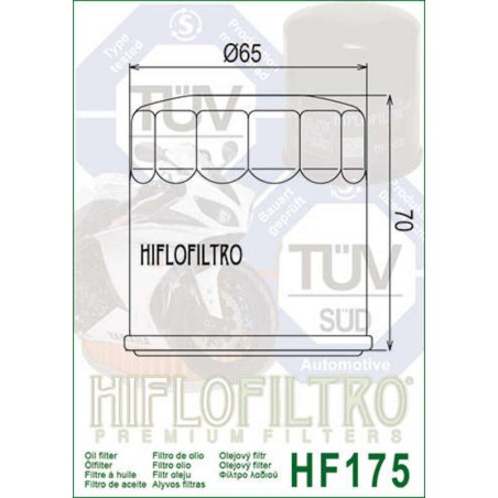 Filtro de aceite HIFLOFILTRO - HF175