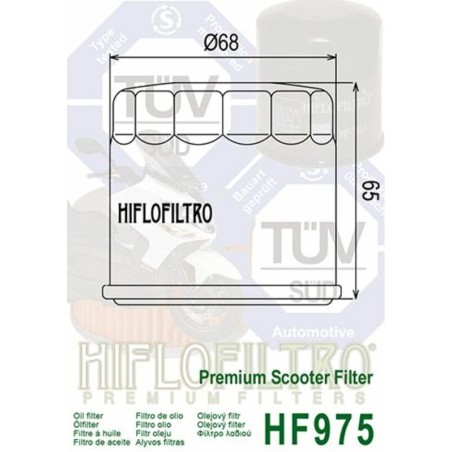 Filtro de aceite HIFLOFILTRO - HF975
