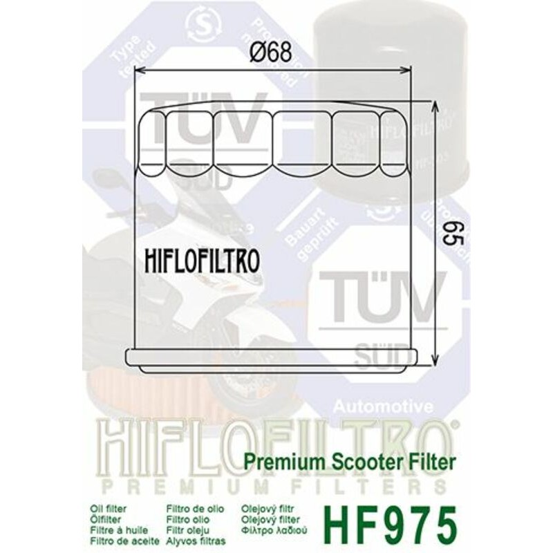 Filtro de aceite HIFLOFILTRO - HF975