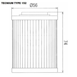 Filtro de aceite TECNIUM - 796801 2